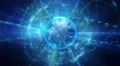 Global communication in cyberspace. 4k or 4k+ Resolution