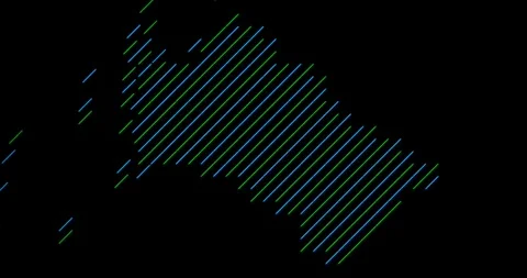 Global Communication Diagonal Elements Form Turkmenistan Map Stock Footage 328245534