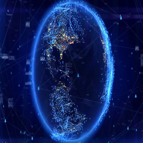 Global communication Stock Footage 69448254