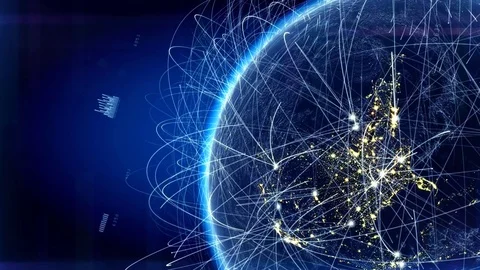 Global communication Stock Footage 72349627