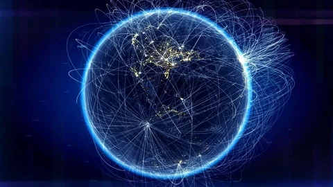 Global communication Stock Footage 72349700