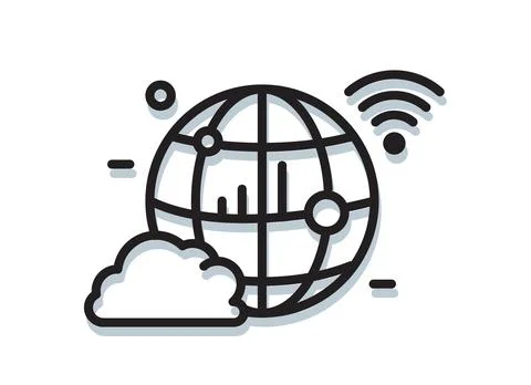 Global Communication Icon Stock Illustration