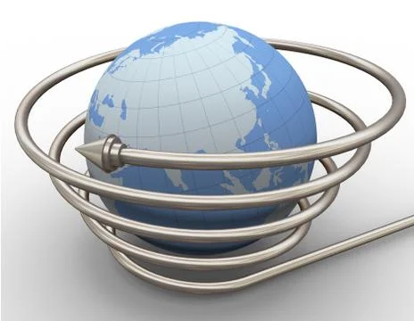 Global communication Stock Illustration