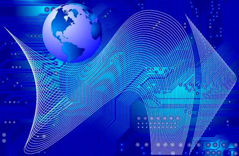 Global communication Stock-Illustration