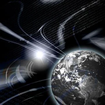 Global Communication 库存插图