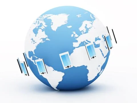 Global communication Stock Illustration