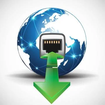 Global communication Stock Illustration