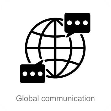 Global communication Stock Illustration