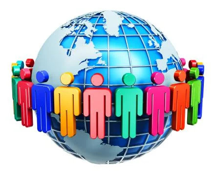 Global communication internet concept Ilustração Stock