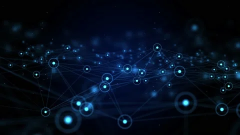 Global communication network. Animation Node connection network Background. Stock Footage 177323933