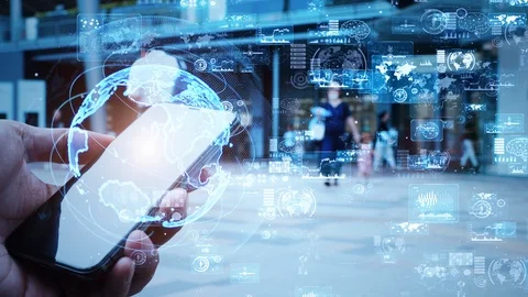 Global communication network concept. 5G. Wireless communication. Video stock 114157253