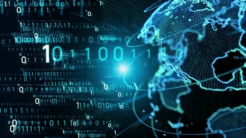 Global communication network concept. Digital transformation. Stock Footage 130851734