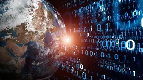Global communication network concept. Digital transformation. Stock Footage 130851747