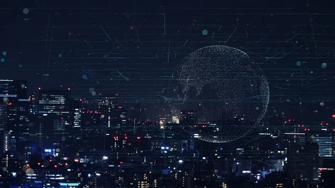 Global communication network concept. Stock Footage 114001950
