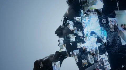 Global communication network concept. Social media. Worldwide business. Stock Footage 121304393