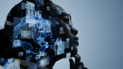 Global communication network concept. Social media. Worldwide business. Stock Footage 121304417
