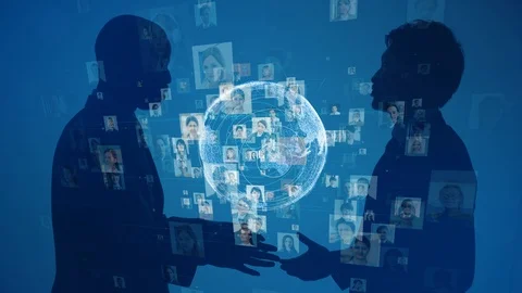 Global communication network concept. Social media. Worldwide business. Stock Footage 124726284