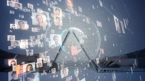 Global communication network concept. Worldwide business. Stock Footage 108519044
