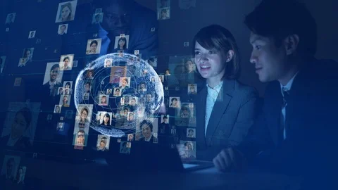 Global communication network concept. Worldwide business. Stock Footage 124726421