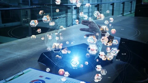 Global communication network concept. Worldwide business. Management strategy. Stock Footage 125039552