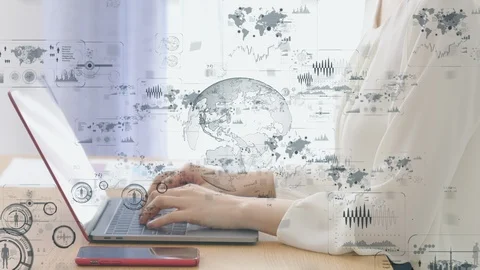 Global communication network concept. Worldwide business. Stock Footage 126143061
