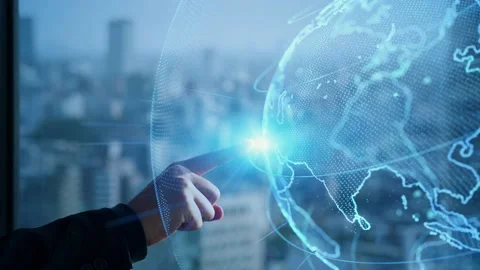 Global communication network concept. Worldwide business. Stock Footage 149279517