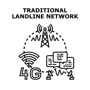 Global communication network development connecting wireless technologies Stock Illustration
