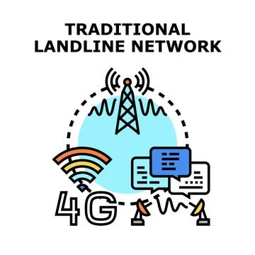 Global communication network development connecting wireless technologies Stock Illustration