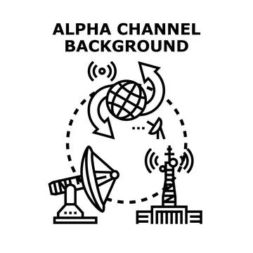 Global communication network transmitting data concept Stock Illustration