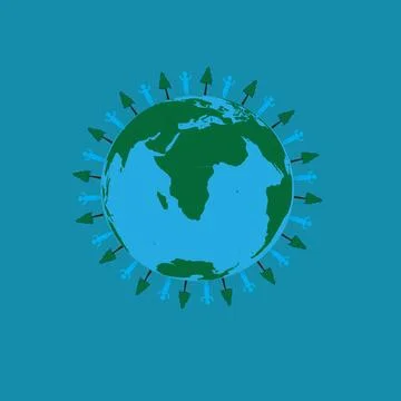Global communication network on world abstract design illustration background Stock Illustration