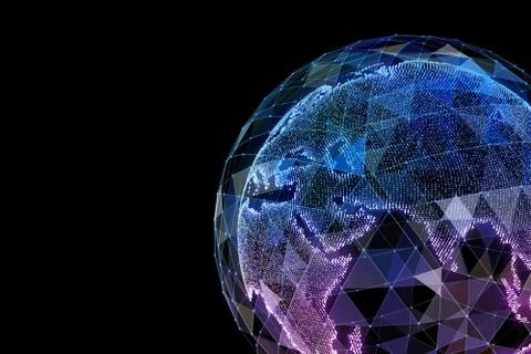 Global communication orbits 스톡 일러스트