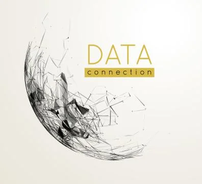 Global communication in the sphere form Stock Illustration