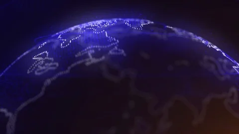 Global communications digital system Stock Footage 89978849