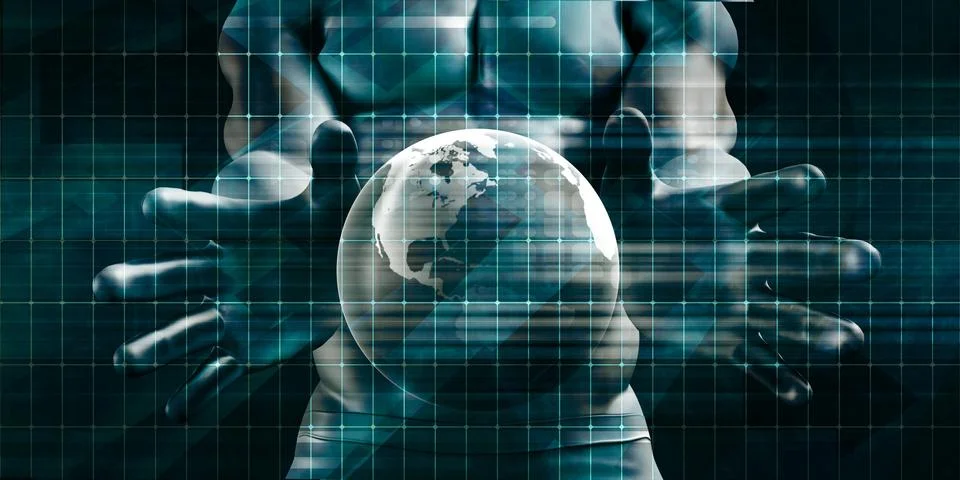 Global Communications Stock Illustration