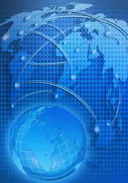 Global communications Stock Illustration