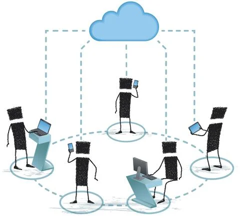 Global Communications Stock Illustration