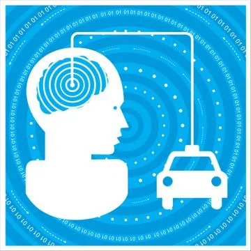 Global communications silhouette Stock Illustration