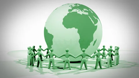Global Community 4k. Stock Footage 34697189