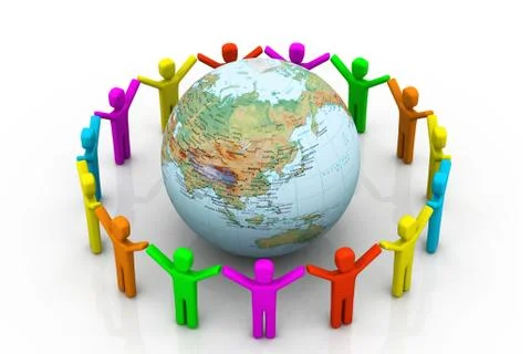 Global community. Stock Illustration