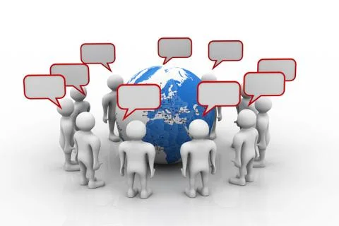 Global community. Ilustración de archivo