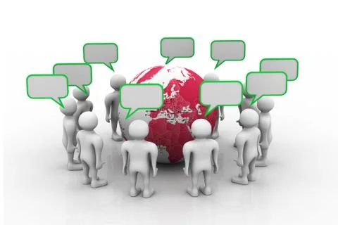 Global community Stock Illustration