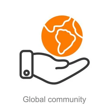 Global community Stock Illustration