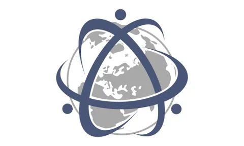 Global Community Logo Design Template Vector Stock-Illustration