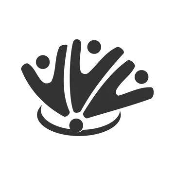 Global Community Logo Icon Elements Template. Community human Logo template.. 스톡 일러스트