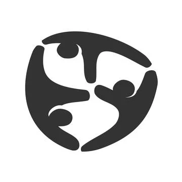 Global Community Logo Icon Elements Template. Community human Logo template.. 스톡 일러스트