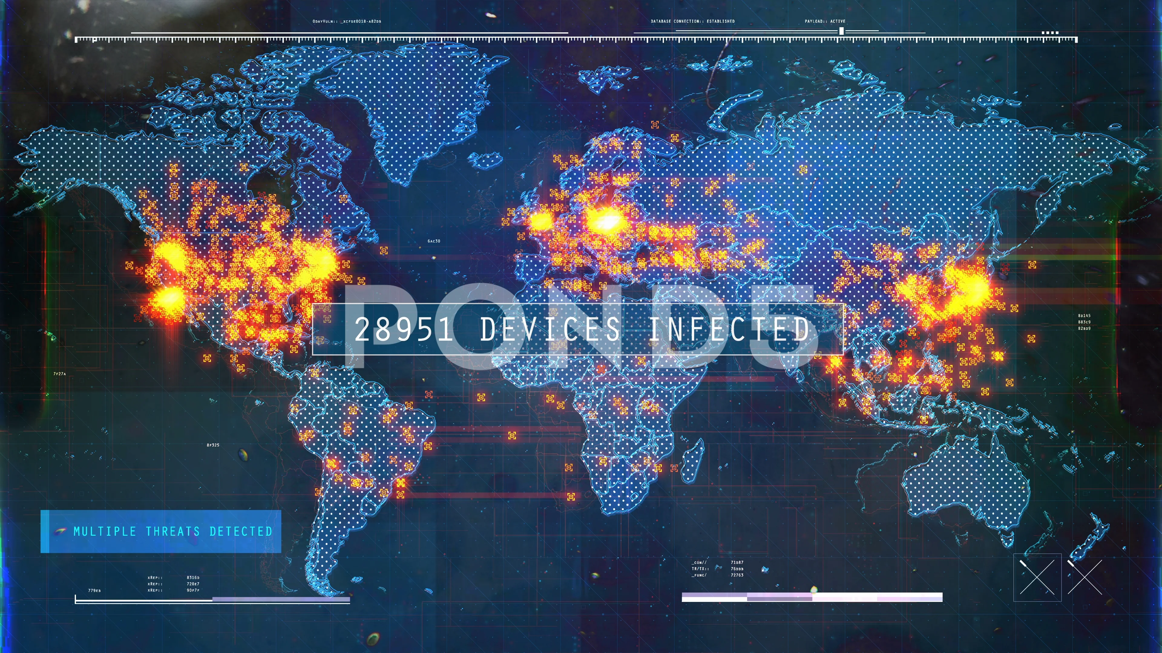 Global Computer Infection Virus Spreadi Stock Video Pond5