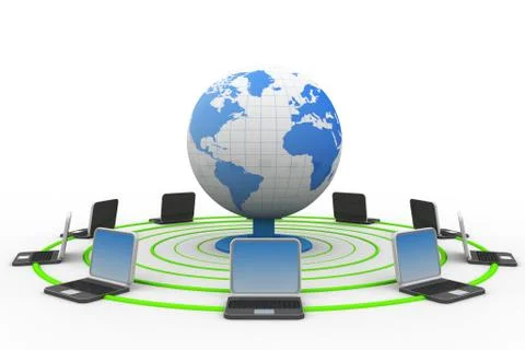 Global computer network Stock Illustration