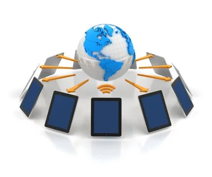 Global computer network Illustrazione stock