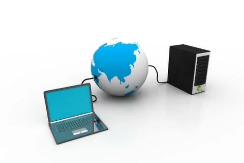 Global computer network Stock Illustration