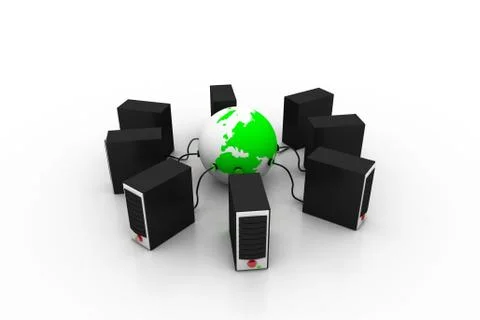 Global computer network Stock Illustration